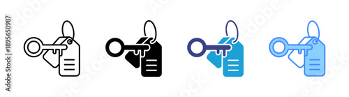 Label icon set multiple style collection