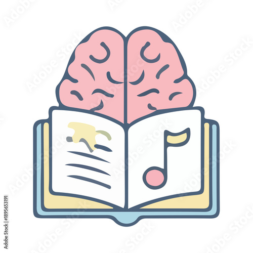 Music Education Brain Icon