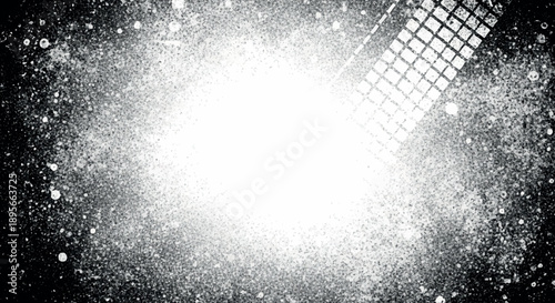 Abstract spray paint explosion with a bright central focal point.