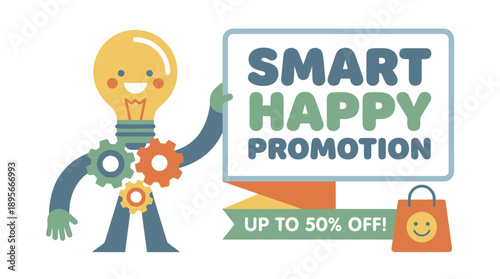Promotional Event for Smart Happy Products in Business Context with Fun Graphic Design