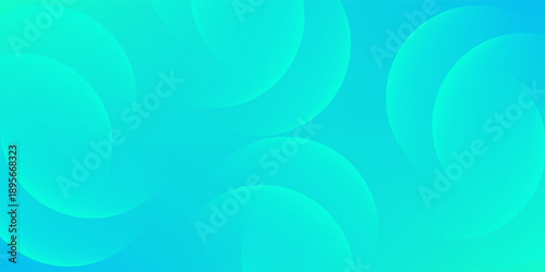 Abstract background with transparent cyan blue overlapping circles bokeh pattern. Vector illustration