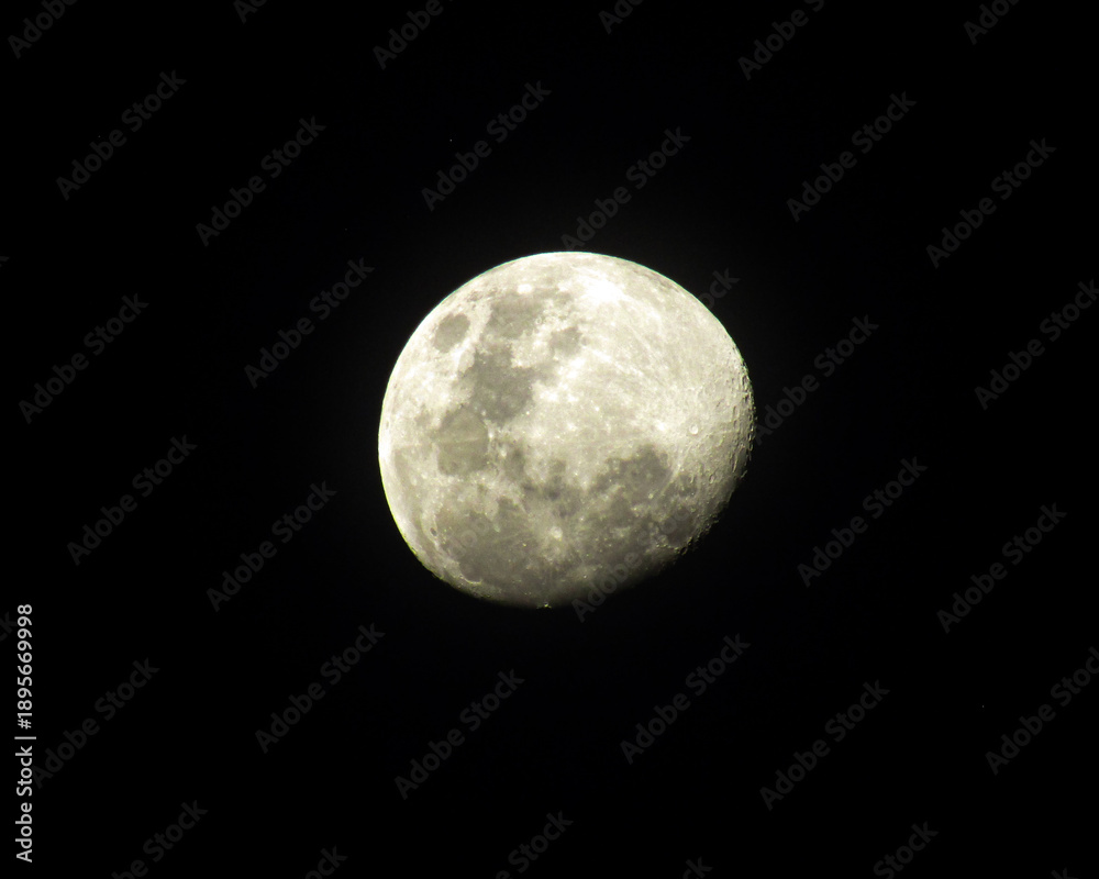 Fototapeta premium Full moon in night sky