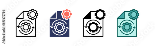 Processing Icon Multiple Style