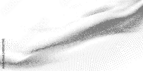 Abstract black and white background featuring a macro detail of textured white fabric with a cold winter snow pattern and shiny ice surface material