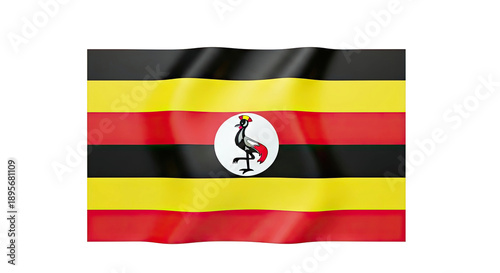 Waving Flag of Uganda Free Download Waving Flag of Uganda - GFXLoad