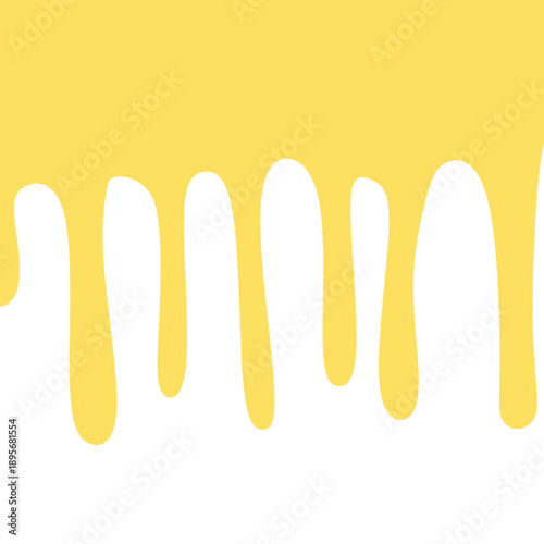 Flowing Melted Cheese Design. Cheese Melt Drip Illustration. Perfect for restaurant menus, snack packaging, food posters