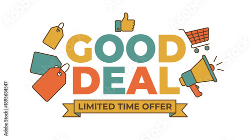 Good Deal Illustration for Promotions