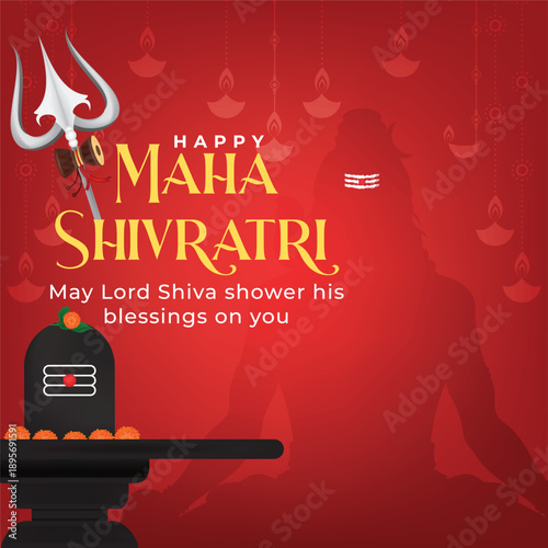 Maha Shivratri Wishes Hindu Lord Mahadev Festival Worship of God Shivling Trishur Dambru