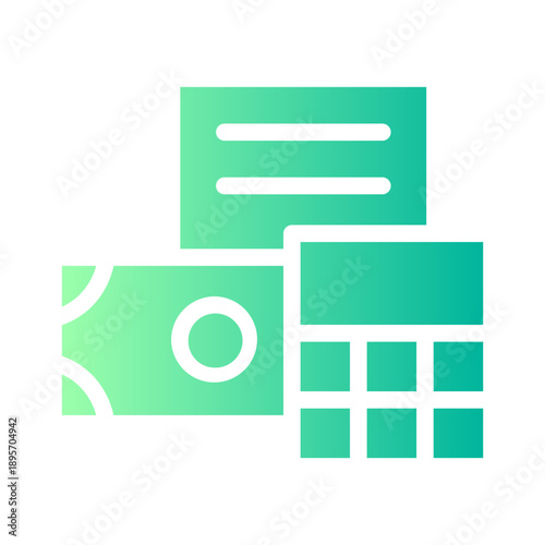 accounting gradient icon