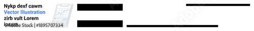Data analysis, productivity tools, report creation, business insights, mobile technology, digital organization. A mobile device with a document and graph. Data analysis and productivity tools concept