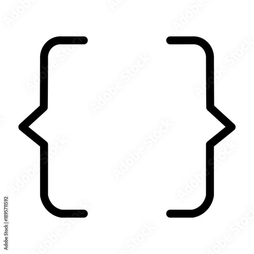 brackets glyph icon