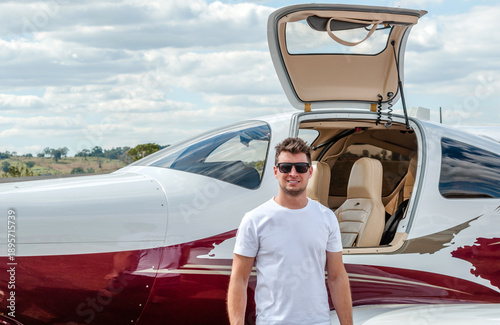 Feet on the asphalt, mind in the clouds, and the next big deal just a flight away. The strategy that finds freedom. The open door of the single-engine plane is an invitation for the investor 