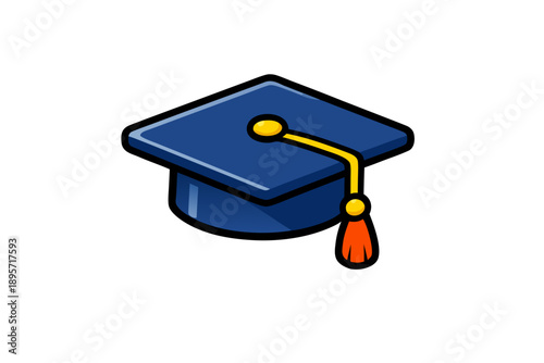 Graduation Cap Icon Symbolizing Academic Achievement and Success
