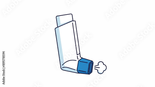 Blue and white toothpaste tube illustration with cap and squeezed foam.