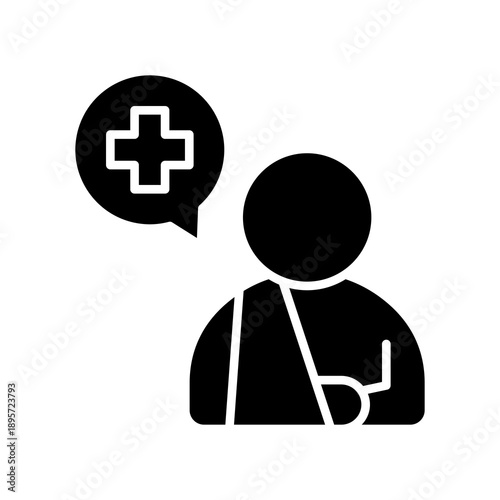 Injury glyph icon