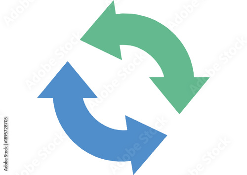 Circular Arrows in Continuous Cycle