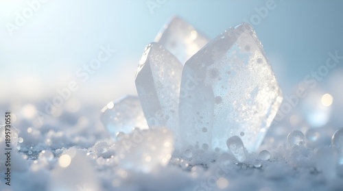 Macro Salt Bubble Crystal Cluster Filled With Air