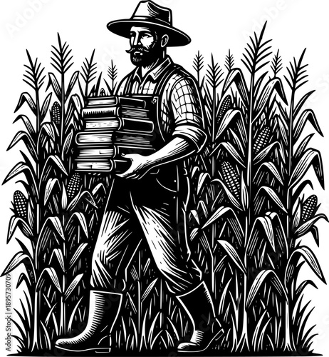 Deceptive agricultural practices showcased through minimalist br
