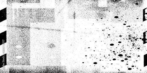 Chaotic Black and White Abstract Grunge Textures with Ink Explosions, Rough Noise, and Distressed Analog Effects.