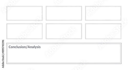 Empty Storyboard Template with Conclusion Section - Visual Planning Concept
