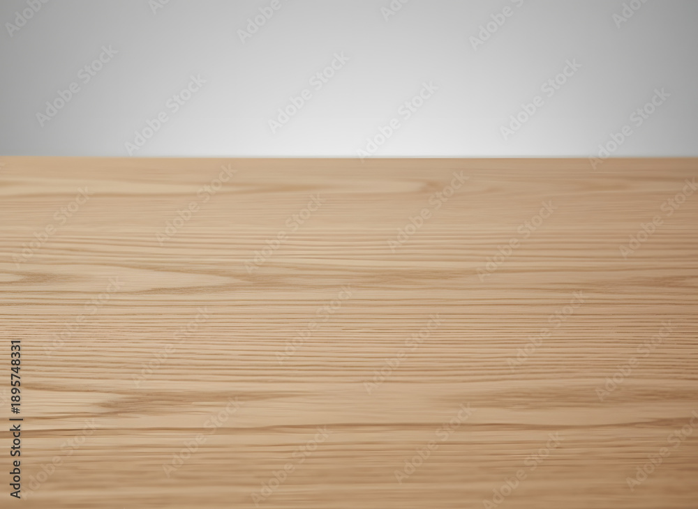 Naklejka premium Blurry image of a wooden surface with a blurred background