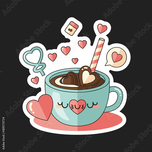 Alien face illustration with large black eyes and blank expression on white background