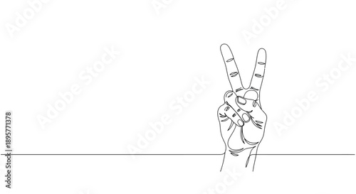 Minimalist line art drawing of a person doing a handstand with legs in the air against a white background