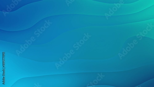 Blue wavy abstract background. Animated abstract background with color gradient. Motion graphics background