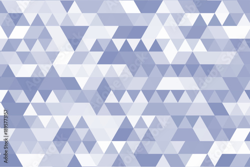 寒色系でまとめた三角形の抽象背景　整った構成のデザイン素材