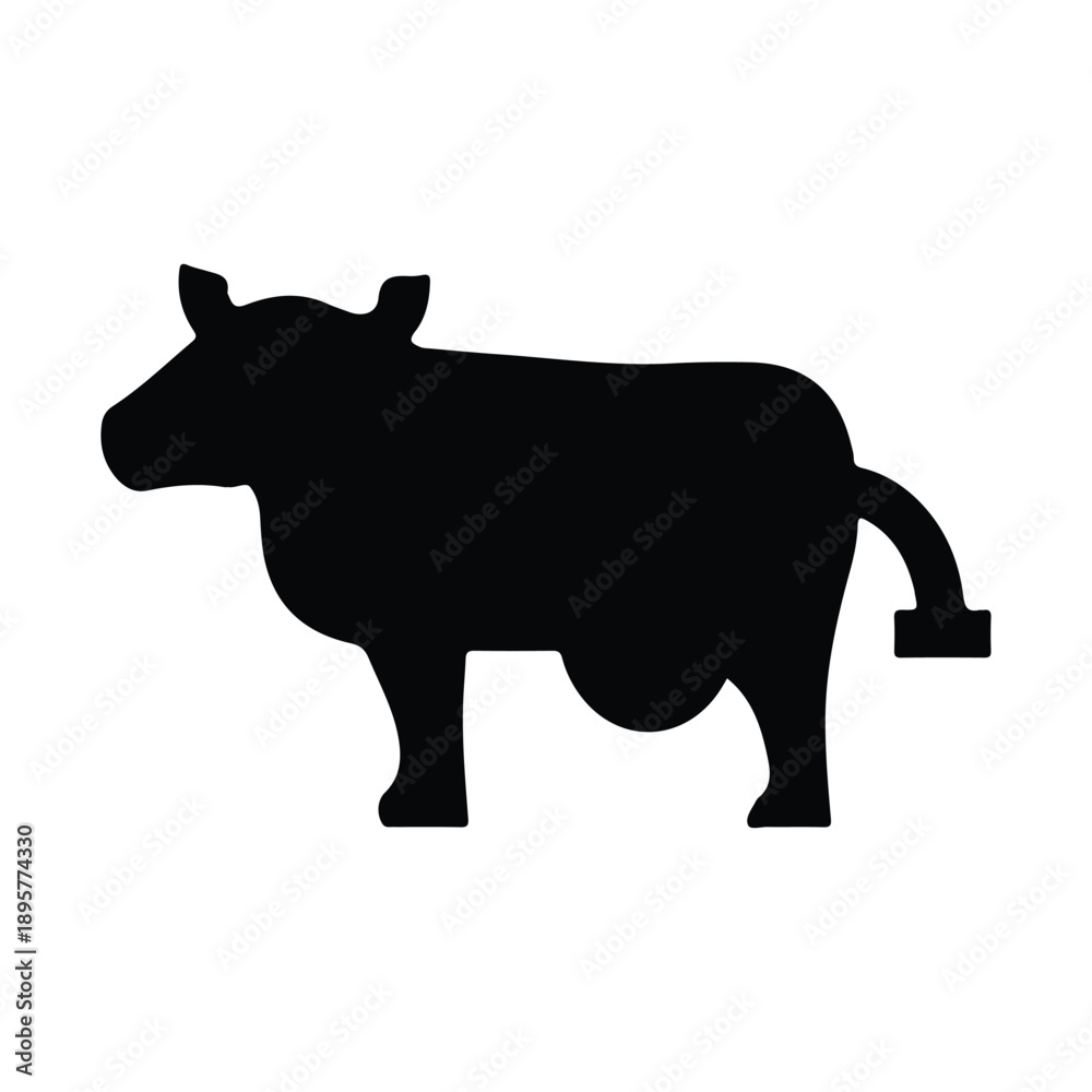 Fototapeta premium Animal, cattle, cow icon