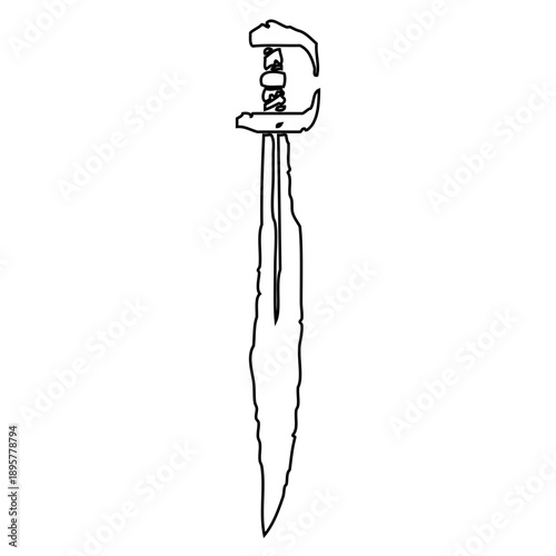Ancient Sword Illustration