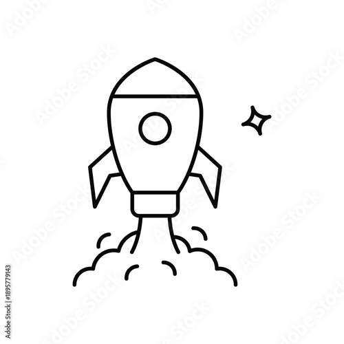 Startup icon clean and modern vector illustration