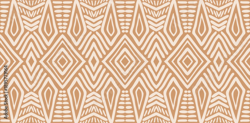 hand drawn batik seamless pattern geometric doodle abstract