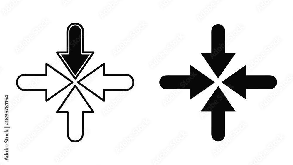 Fototapeta premium Arrows pointing in multiple directions