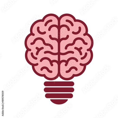 Brainwave idea lightbulb concept