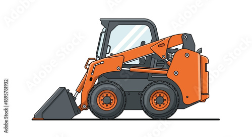 Compact Loader And Construction Equipment Machine For Site Work