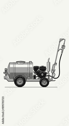 Compact Portable Sprayer Unit For Agricultural And Industrial Applications
