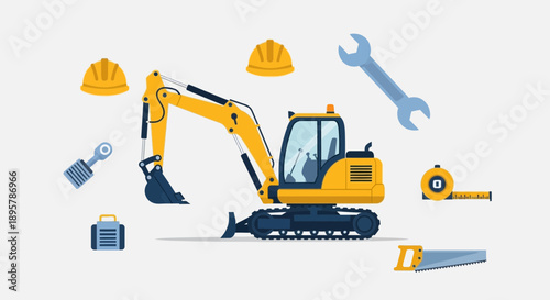 Construction Equipment And Tools For Building Projects