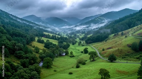 mountain landscape in the alps