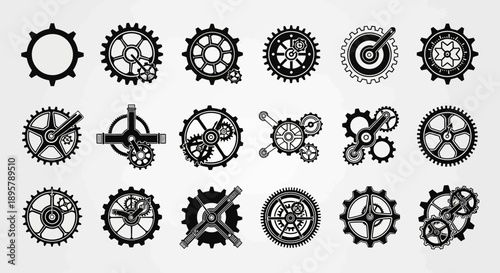 Steampunk Gears Collection: Intricate Mechanical Elements