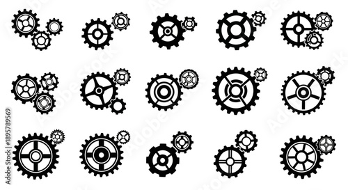 Steampunk Gears Collection: Mechanical Elements