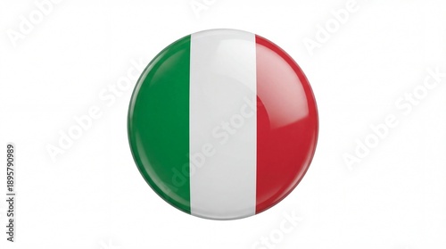 Italian flag button with green white and red stripes. Free Download Italian flag button with green white and red stripes. - GFXLoad