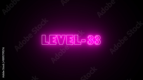 Foto Neon level sign