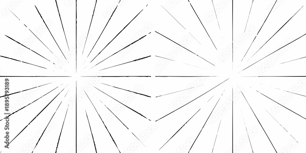 Obraz premium Abstract geometric pattern with radiating lines and a diamond like central shape