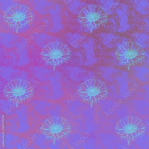 seamless background with flowers