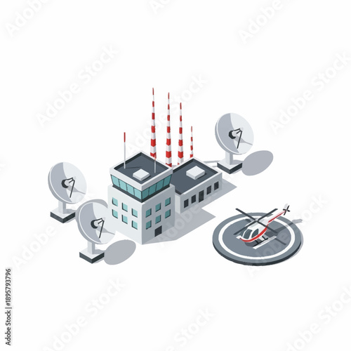 Building with Satellite Dishes and Antennae.