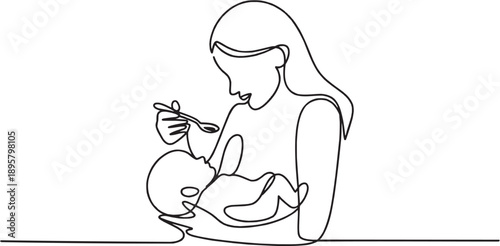 Mother and baby icon set. featuring motherhood, childcare, feeding, parenting, love and care icons. perfect vector icon collection.