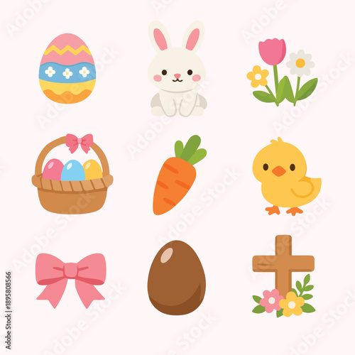 happy easter christian good friday flat design edition can be used for poster, social media post or etc