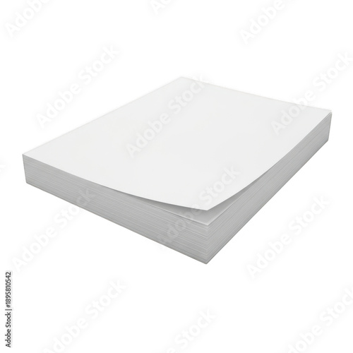 Stack of white printer paper
