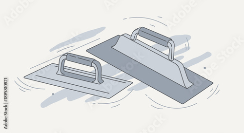 Construction Tools Trowel For Plastering And Cement Work Surface